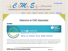 Tablet Screenshot of cmeeducation.com